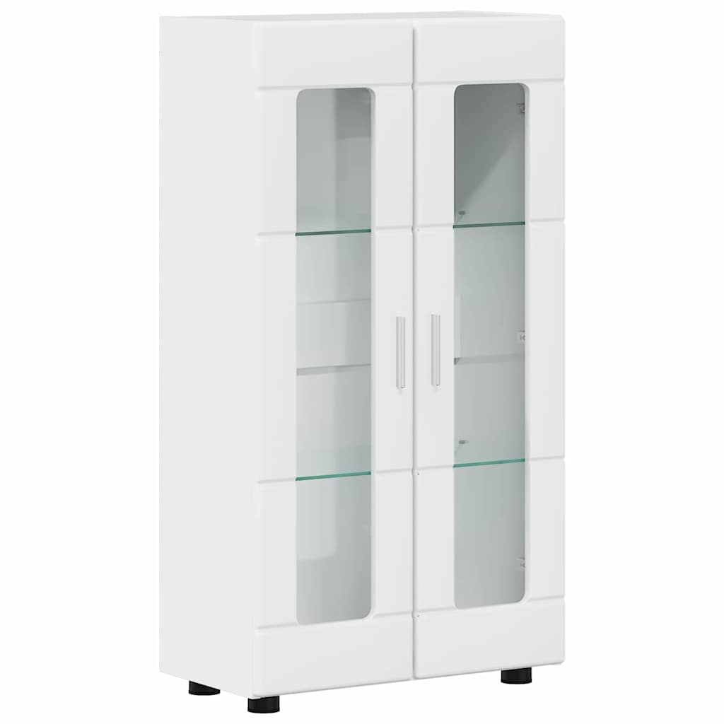 TV-Schrankset | Lowboard | Vitrine mit Glastüren | Fersehmöbel | 2-tlg Möbelset