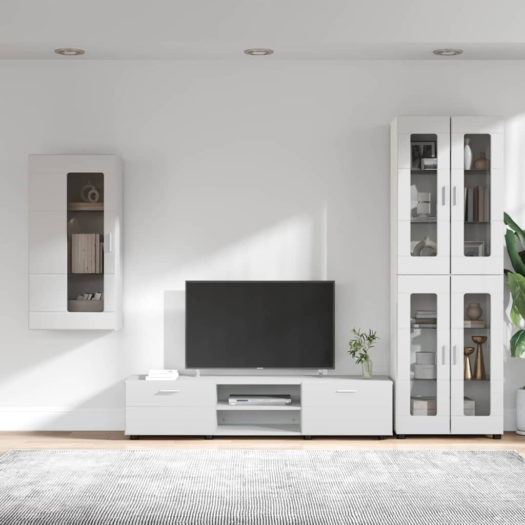 TV-Schrankset | Highboard | Wandschrank | Vitrine | Fernsehmöbel | 3er Möbelset