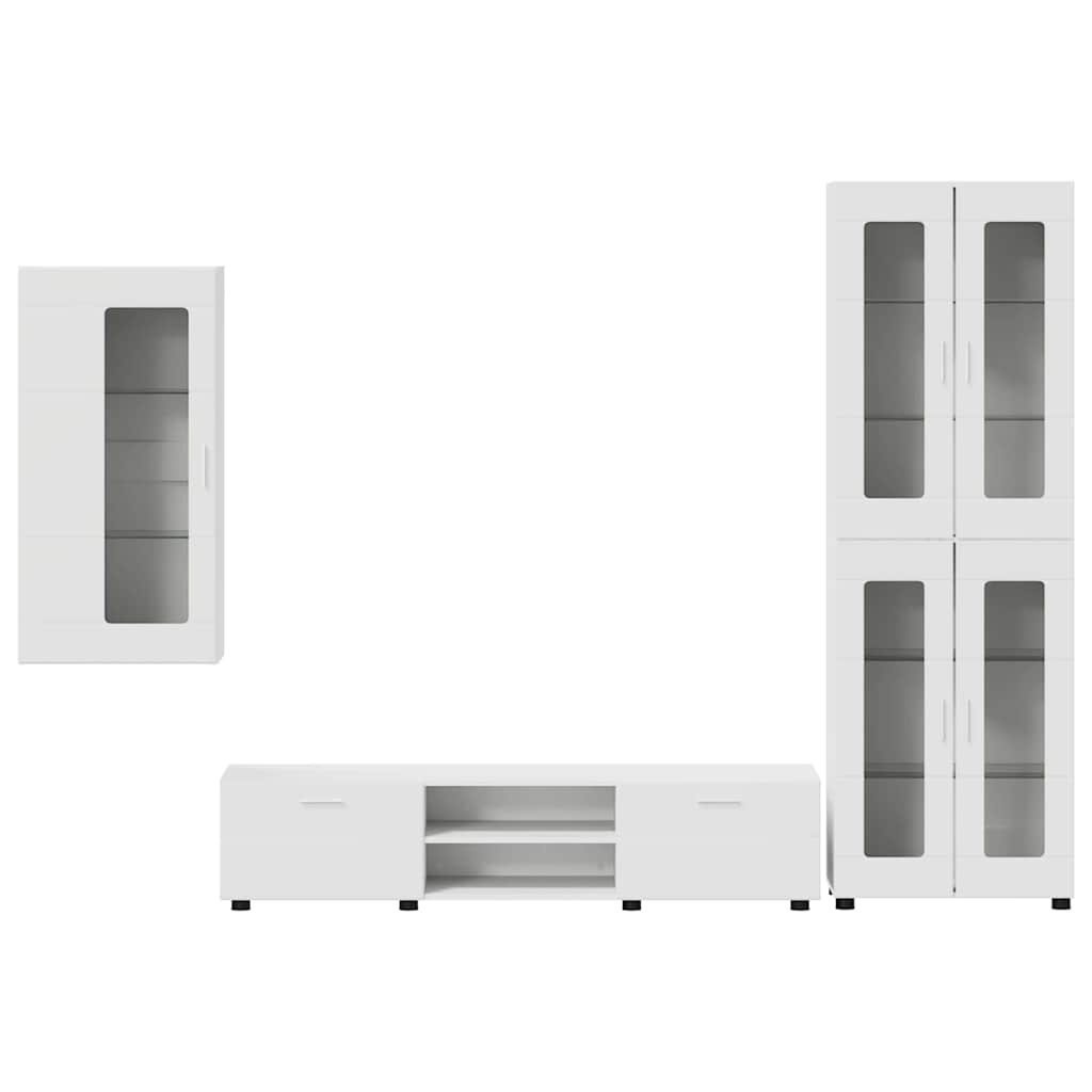 TV-Schrankset | Highboard | Wandschrank | Vitrine | Fernsehmöbel | 3er Möbelset