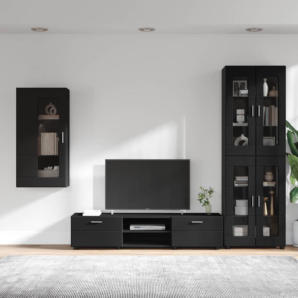 TV-Schrankset | Highboard | Wandschrank | Vitrine | Fernsehmöbel | 3er Möbelset
