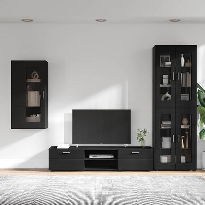 TV-Schrankset | Highboard | Wandschrank | Vitrine | Fernsehmöbel | 3er Möbelset
