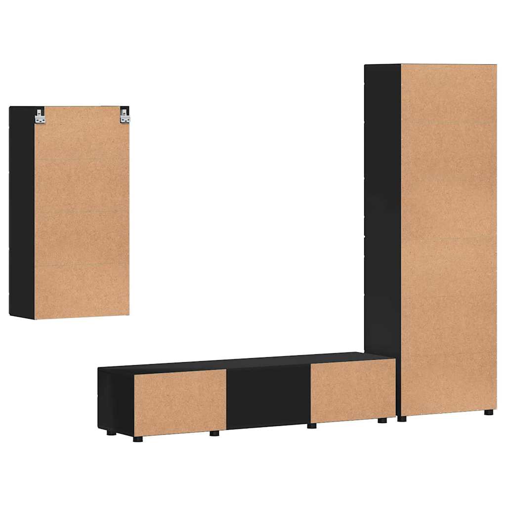 TV-Schrankset | Highboard | Wandschrank | Vitrine | Fernsehmöbel | 3er Möbelset