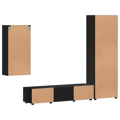 TV-Schrankset | Highboard | Wandschrank | Vitrine | Fernsehmöbel | 3er Möbelset