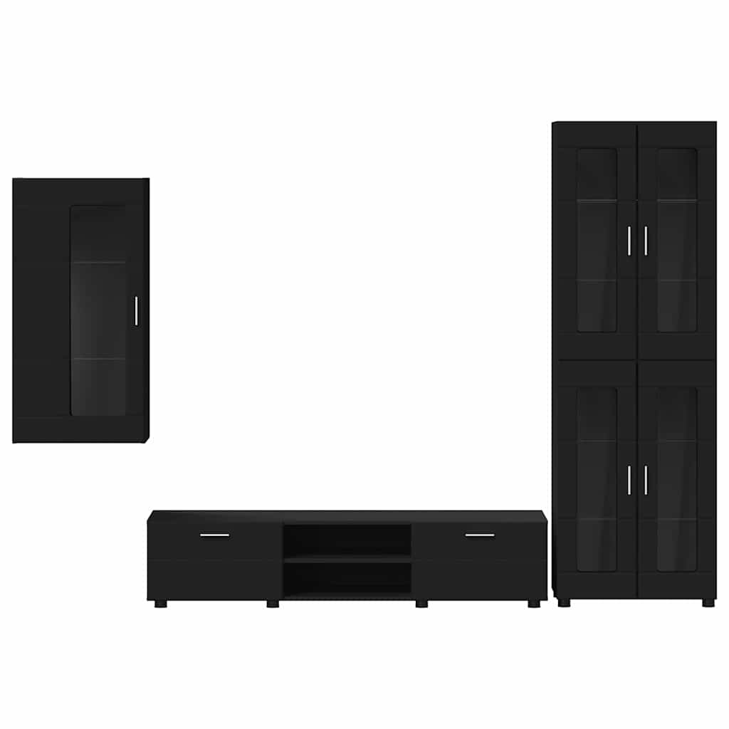 TV-Schrankset | Highboard | Wandschrank | Vitrine | Fernsehmöbel | 3er Möbelset