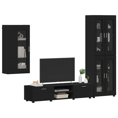 TV-Schrankset | Highboard | Wandschrank | Vitrine | Fernsehmöbel | 3er Möbelset