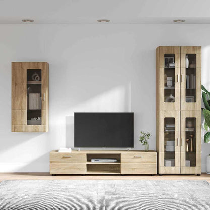 TV-Schrankset | Highboard | Wandschrank | Vitrine | Fernsehmöbel | 3er Möbelset