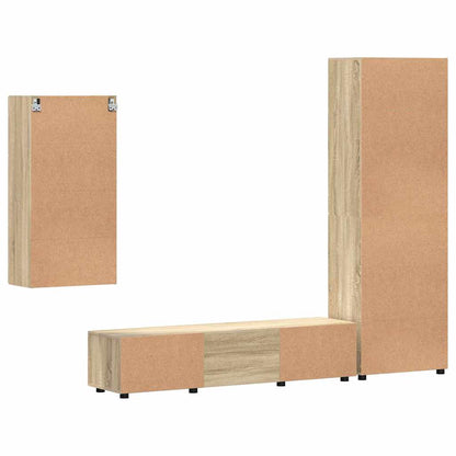 TV-Schrankset | Highboard | Wandschrank | Vitrine | Fernsehmöbel | 3er Möbelset