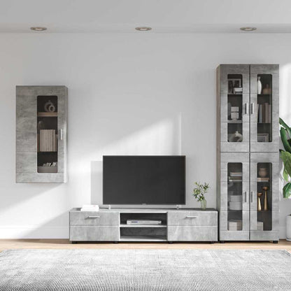 TV-Schrankset | Highboard | Wandschrank | Vitrine | Fernsehmöbel | 3er Möbelset