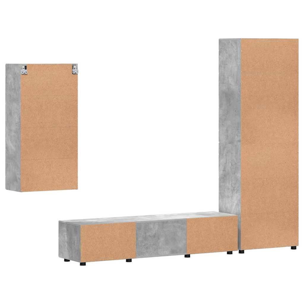 TV-Schrankset | Highboard | Wandschrank | Vitrine | Fernsehmöbel | 3er Möbelset
