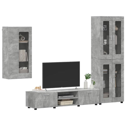 TV-Schrankset | Highboard | Wandschrank | Vitrine | Fernsehmöbel | 3er Möbelset