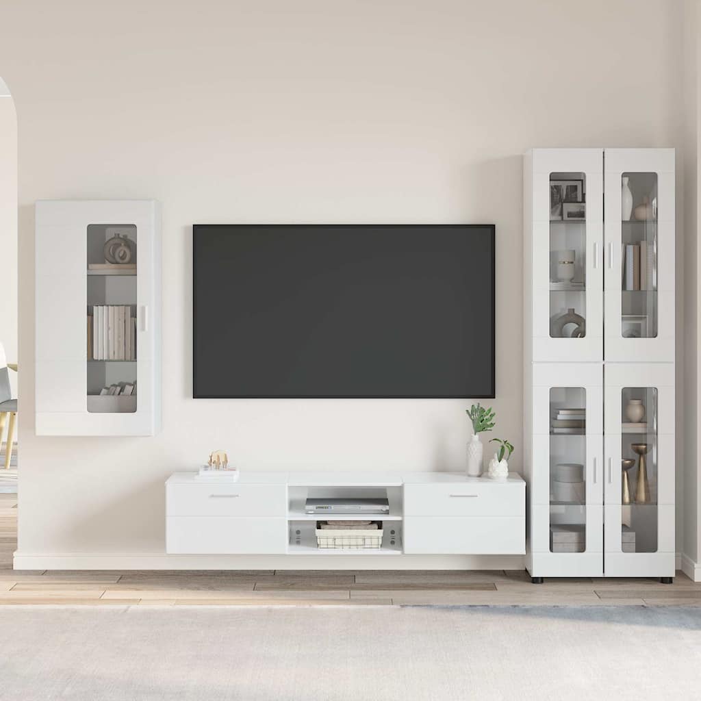 TV-Schrankset | Highboard | Wandschrank | Vitrine | Fernsehmöbel | 3er Möbelset
