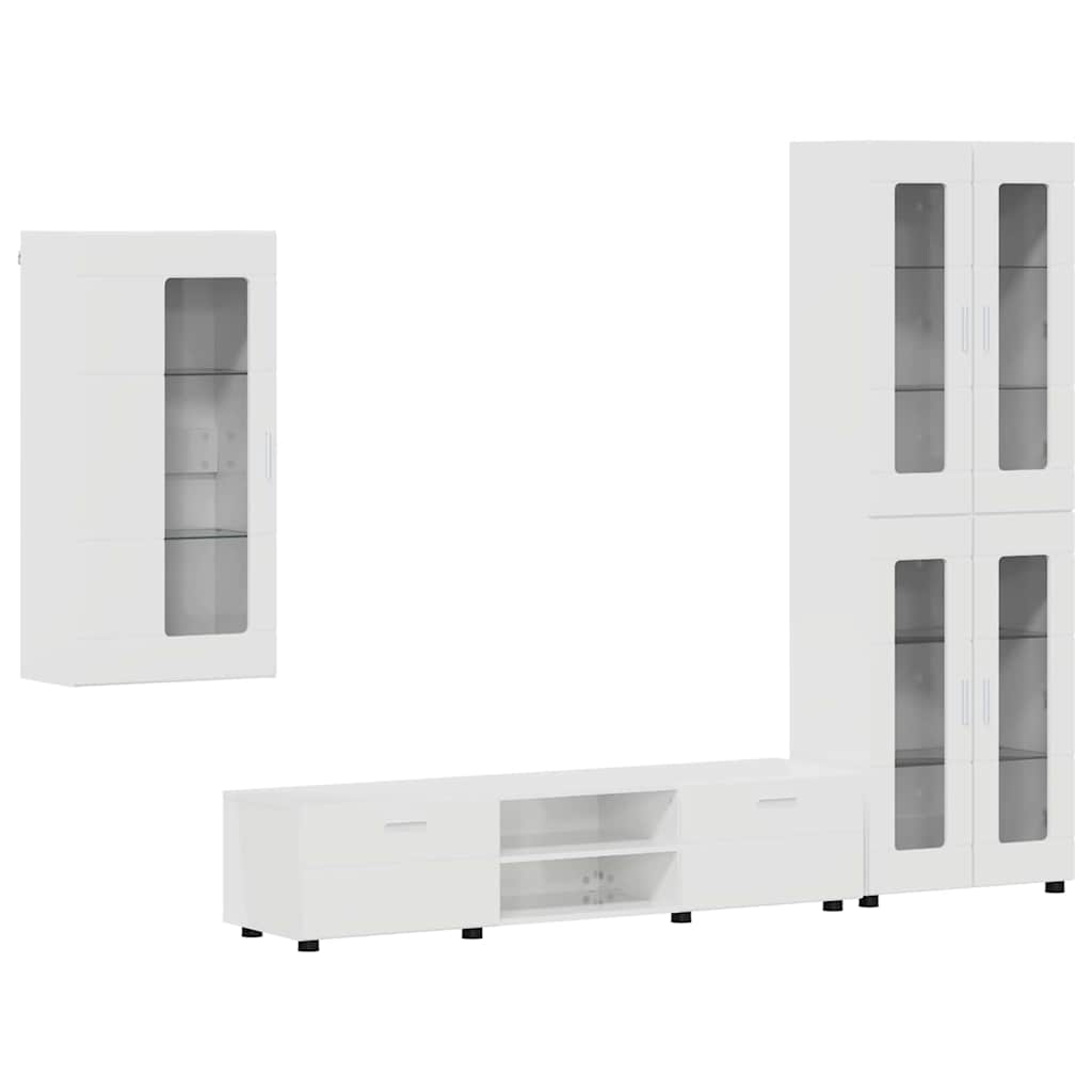 TV-Schrankset | Highboard | Wandschrank | Vitrine | Fernsehmöbel | 3er Möbelset