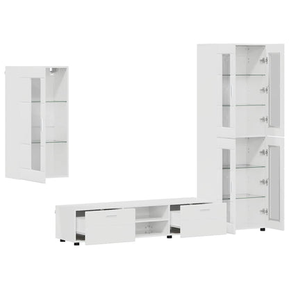 TV-Schrankset | Highboard | Wandschrank | Vitrine | Fernsehmöbel | 3er Möbelset