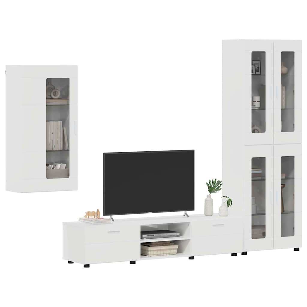 TV-Schrankset | Highboard | Wandschrank | Vitrine | Fernsehmöbel | 3er Möbelset