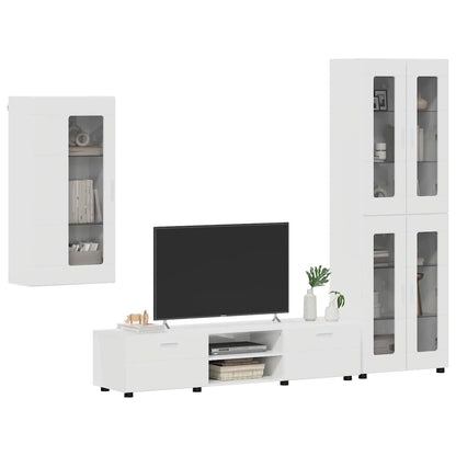 TV-Schrankset | Highboard | Wandschrank | Vitrine | Fernsehmöbel | 3er Möbelset