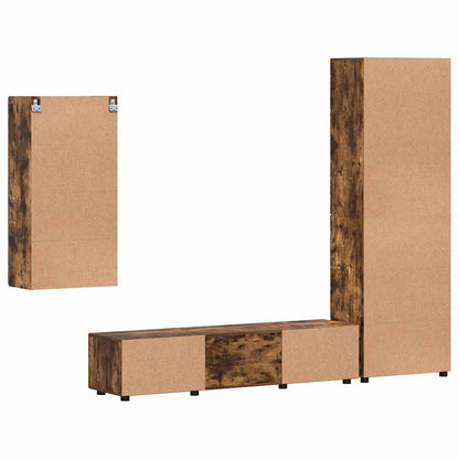 TV-Schrankset | Highboard | Wandschrank | Vitrine | Fernsehmöbel | 3er Möbelset