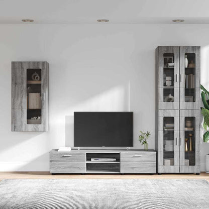 TV-Schrankset | Highboard | Wandschrank | Vitrine | Fernsehmöbel | 3er Möbelset