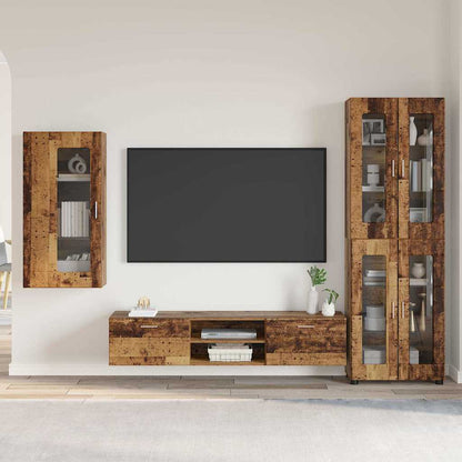 TV-Schrankset | Highboard | Wandschrank | Vitrine | Fernsehmöbel | 3er Möbelset