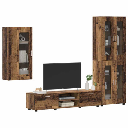 TV-Schrankset | Highboard | Wandschrank | Vitrine | Fernsehmöbel | 3er Möbelset