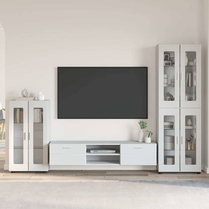 TOP Wohnwand | Vitrinenschrank | Highboard | TV-Schrankset | Lowboard | 182 cm