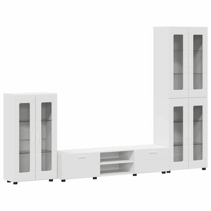 TOP Wohnwand | Vitrinenschrank | Highboard | TV-Schrankset | Lowboard | 182 cm