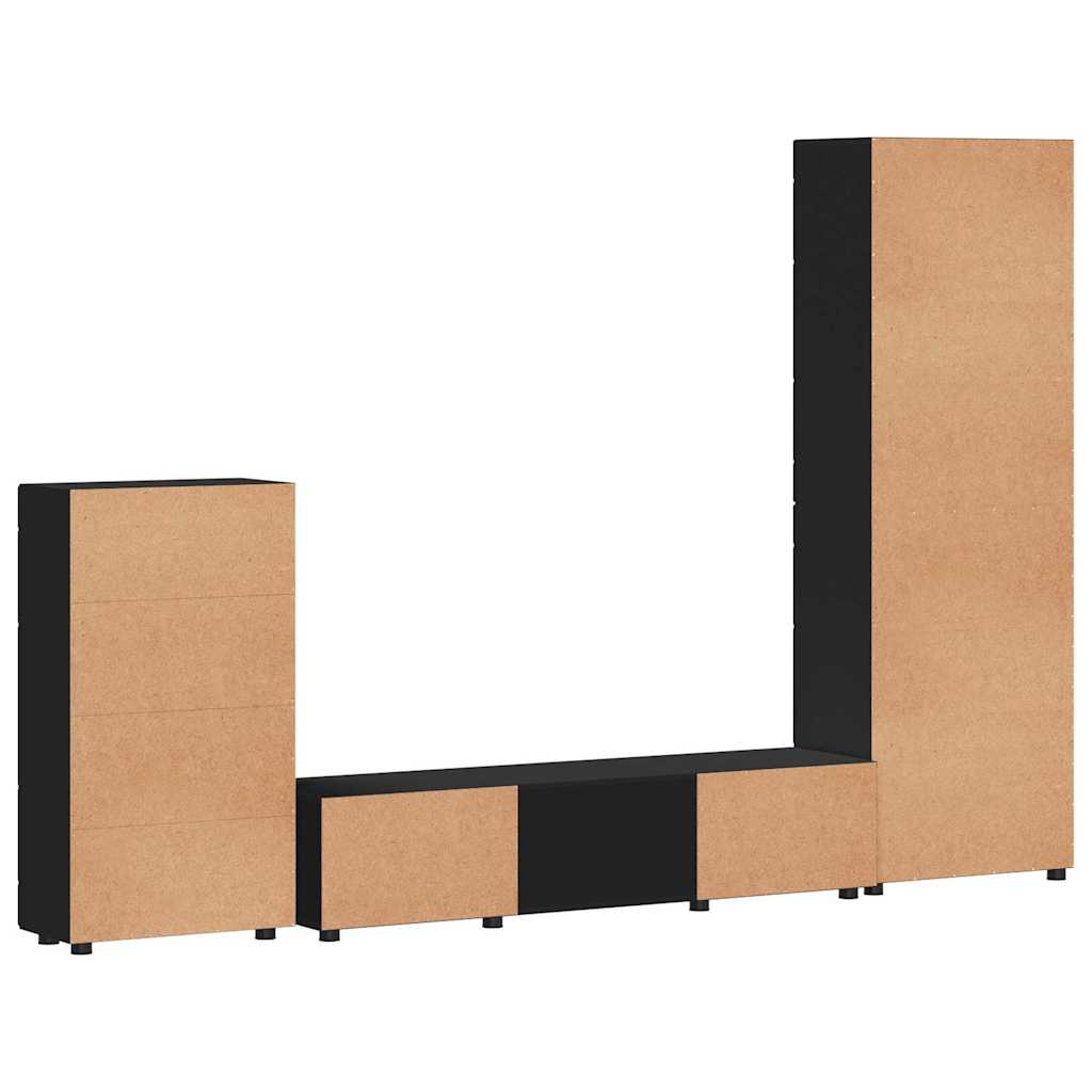 TOP Wohnwand | Vitrinenschrank | Highboard | TV-Schrankset | Lowboard | 182 cm
