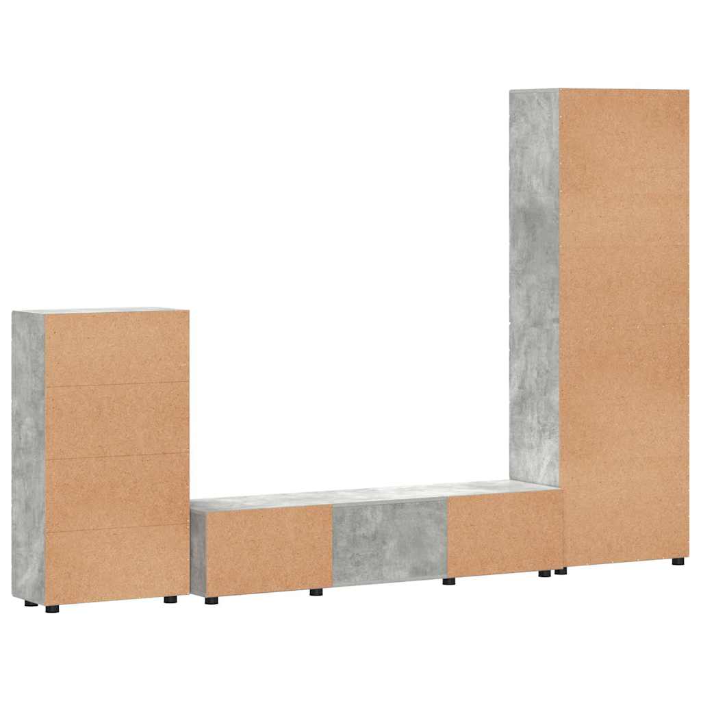 TOP Wohnwand | Vitrinenschrank | Highboard | TV-Schrankset | Lowboard | 182 cm