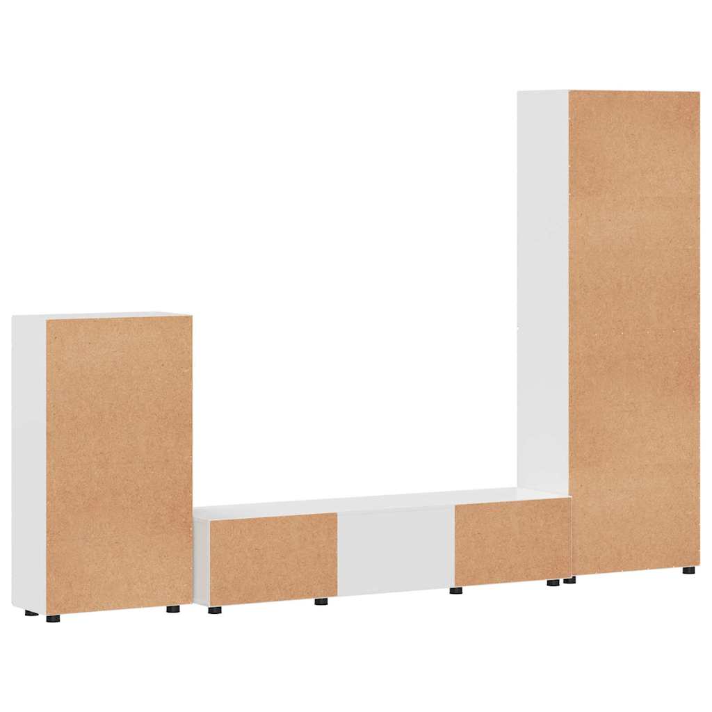 TOP Wohnwand | Vitrinenschrank | Highboard | TV-Schrankset | Lowboard | 182 cm