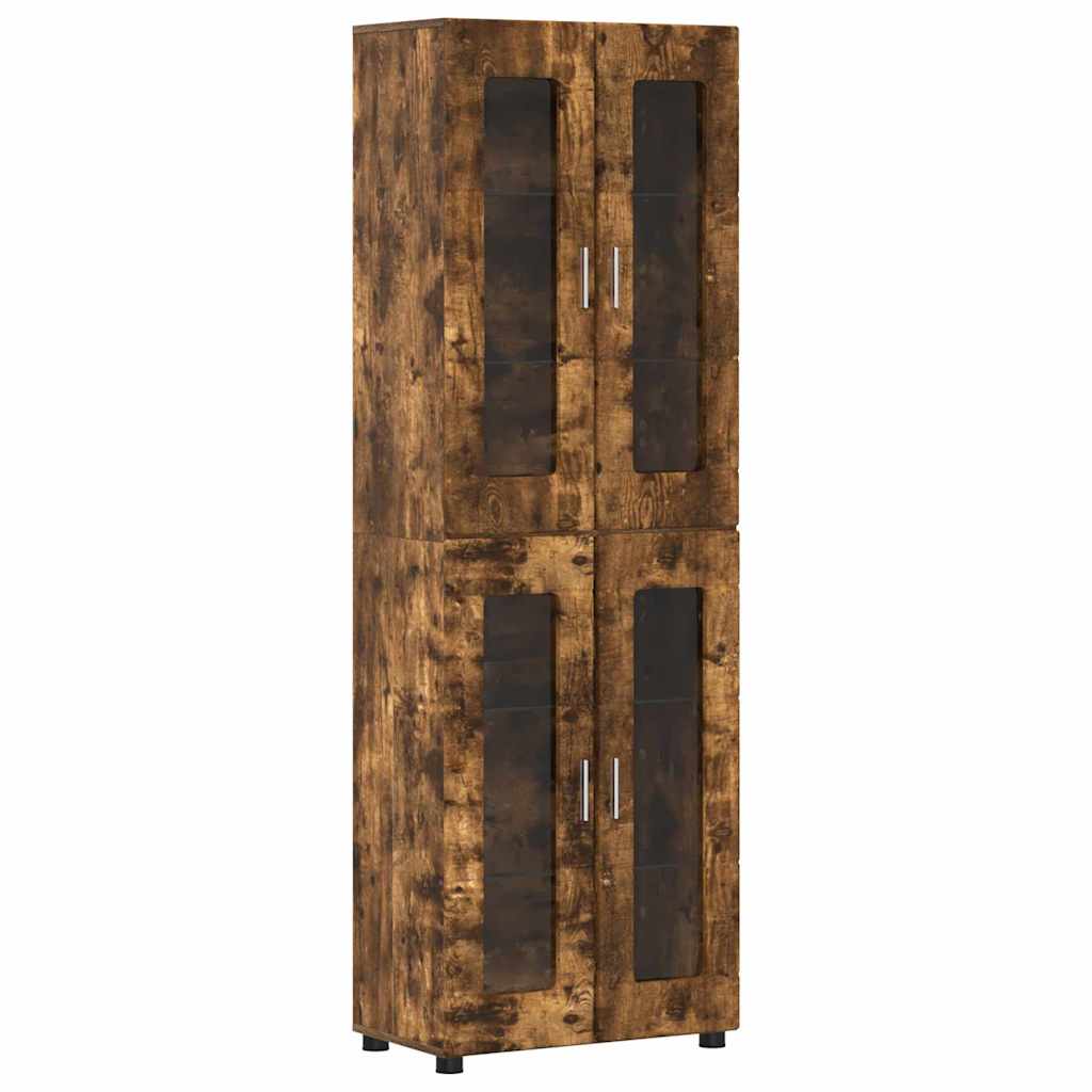 TOP Wohnwand | Vitrinenschrank | Highboard | TV-Schrankset | Lowboard | 182 cm