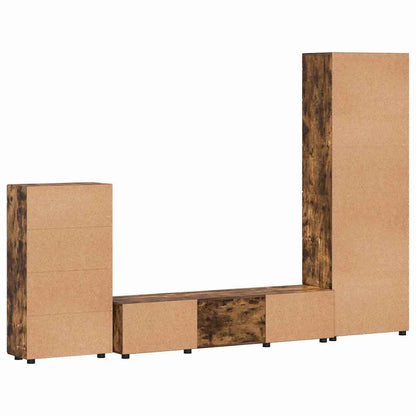 TOP Wohnwand | Vitrinenschrank | Highboard | TV-Schrankset | Lowboard | 182 cm