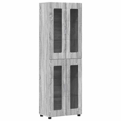 TOP Wohnwand | Vitrinenschrank | Highboard | TV-Schrankset | Lowboard | 182 cm
