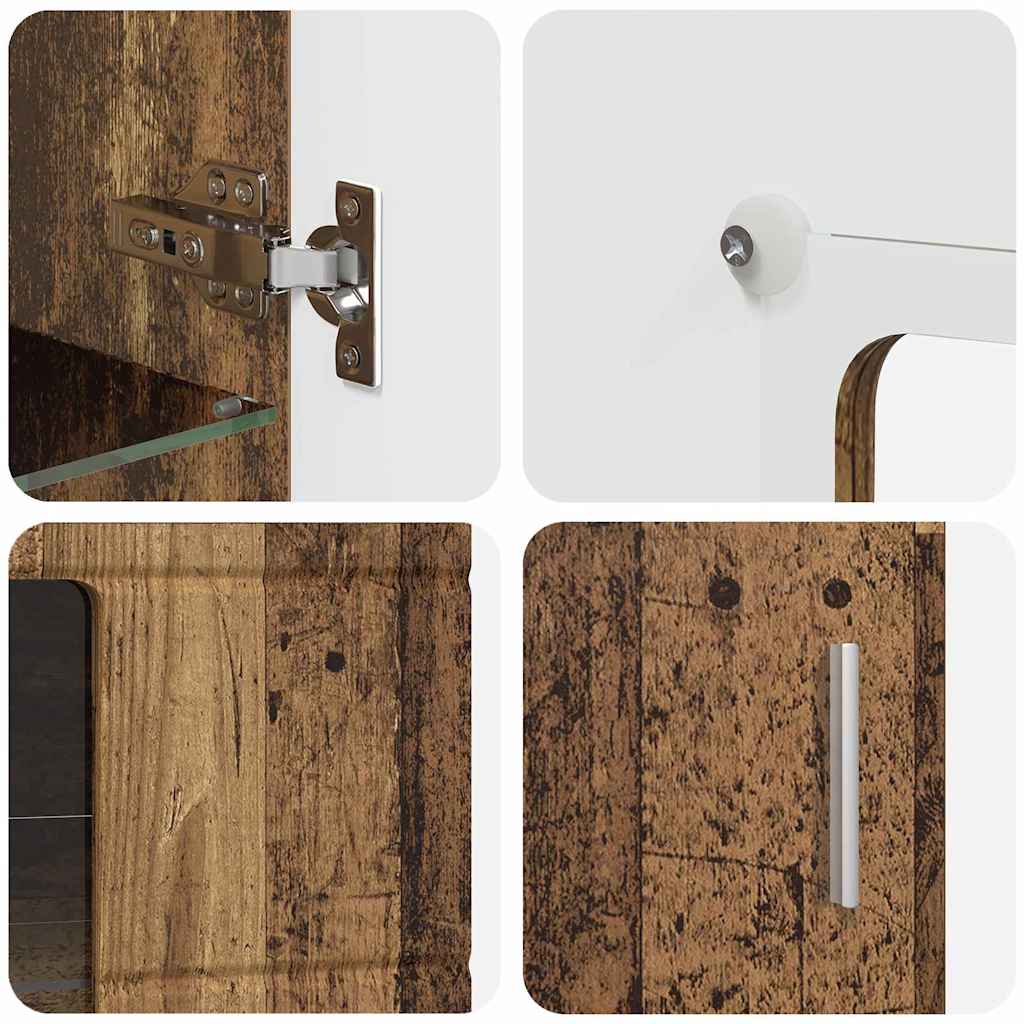 TOP Wohnwand | Vitrinenschrank | Highboard | TV-Schrankset | Lowboard | 182 cm