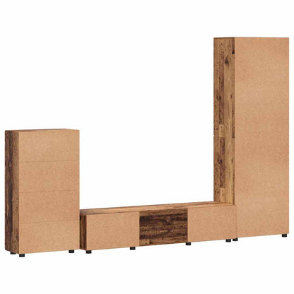 TOP Wohnwand | Vitrinenschrank | Highboard | TV-Schrankset | Lowboard | 182 cm