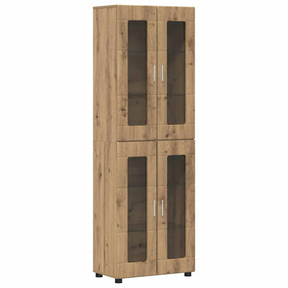 TOP Wohnwand | Vitrinenschrank | Highboard | TV-Schrankset | Lowboard | 182 cm
