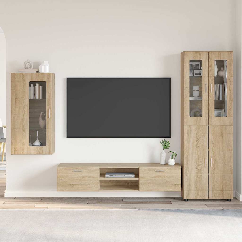 Wohnwand | Vitrinenschrank | Highboard | TV-Schrankset | Lowboard | Wandschrank