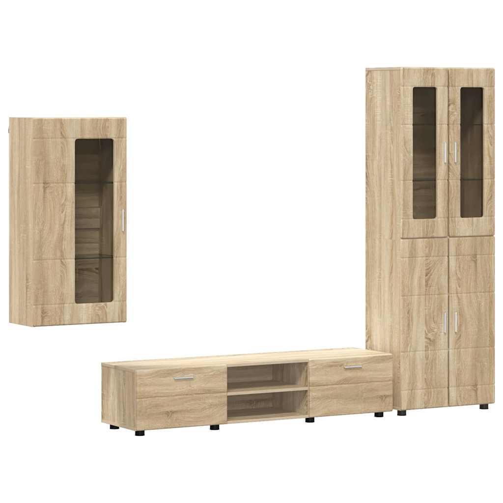 Wohnwand | Vitrinenschrank | Highboard | TV-Schrankset | Lowboard | Wandschrank
