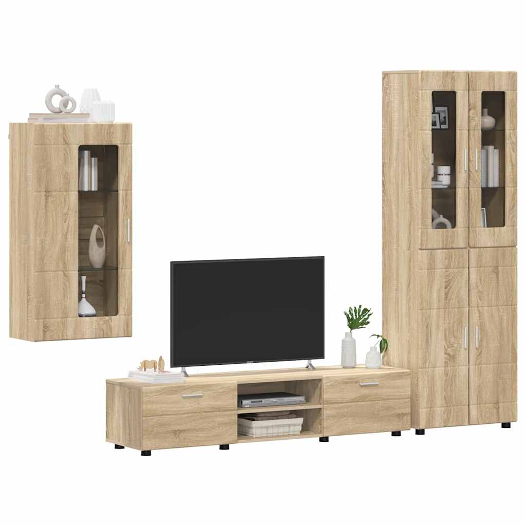 Wohnwand | Vitrinenschrank | Highboard | TV-Schrankset | Lowboard | Wandschrank