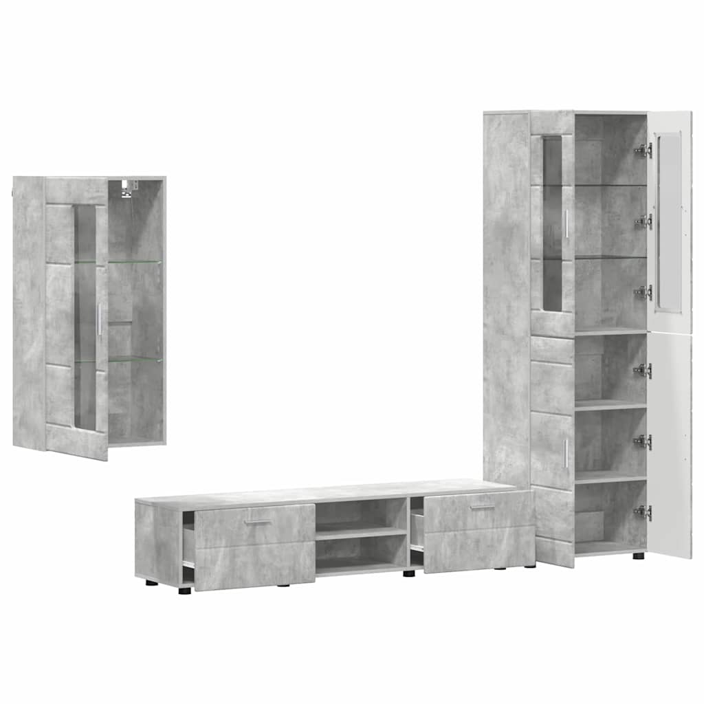 Wohnwand | Vitrinenschrank | Highboard | TV-Schrankset | Lowboard | Wandschrank