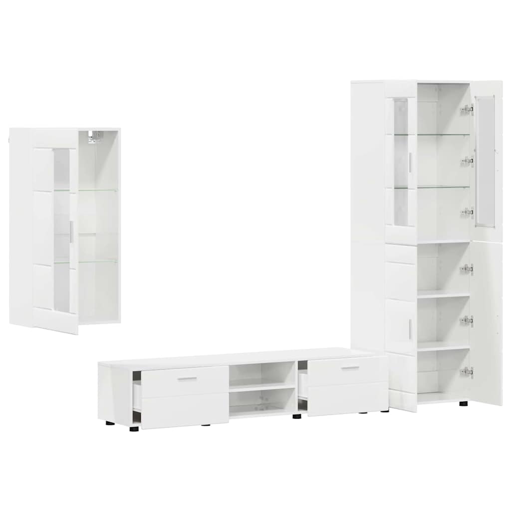 Wohnwand | Vitrinenschrank | Highboard | TV-Schrankset | Lowboard | Wandschrank