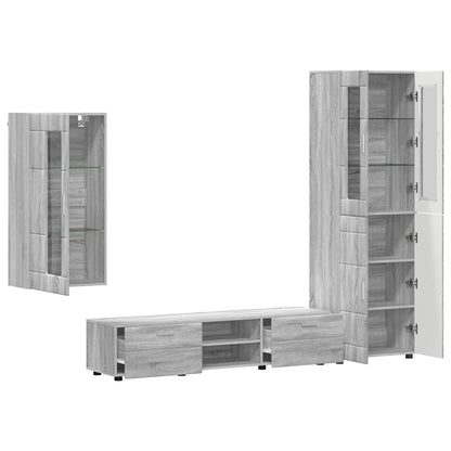 Wohnwand | Vitrinenschrank | Highboard | TV-Schrankset | Lowboard | Wandschrank