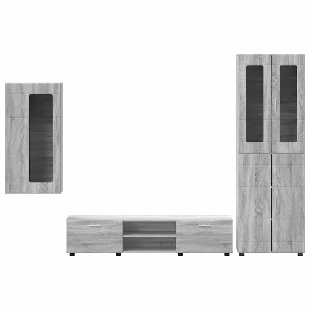 Wohnwand | Vitrinenschrank | Highboard | TV-Schrankset | Lowboard | Wandschrank