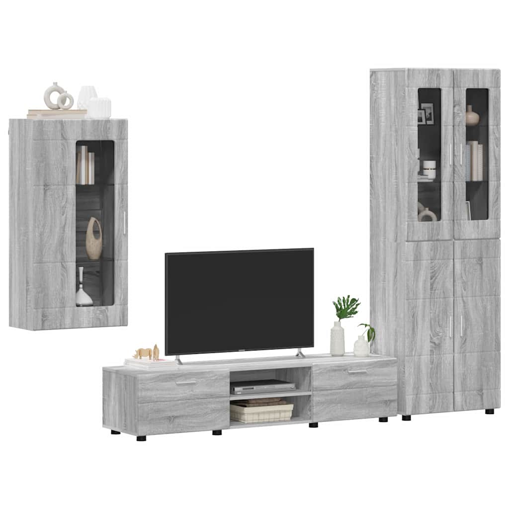 Wohnwand | Vitrinenschrank | Highboard | TV-Schrankset | Lowboard | Wandschrank