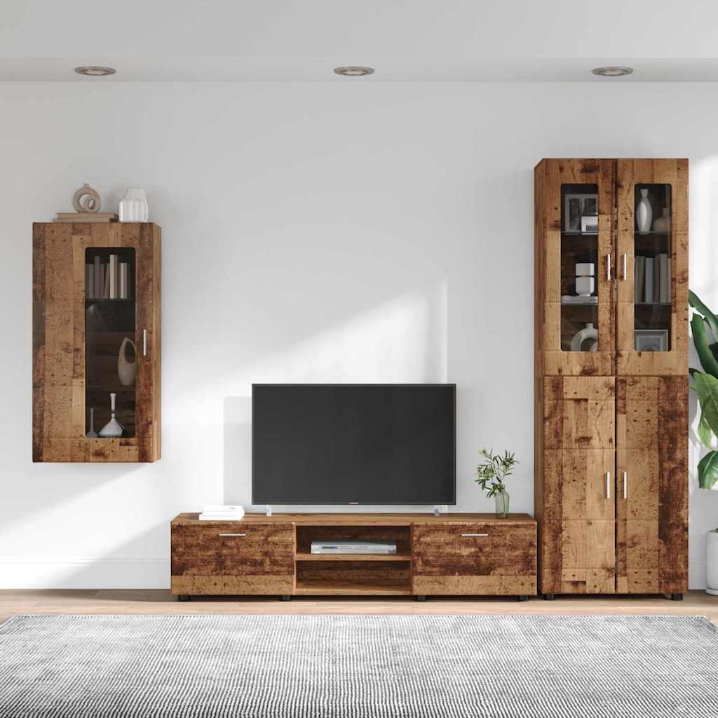 Wohnwand | Vitrinenschrank | Highboard | TV-Schrankset | Lowboard | Wandschrank