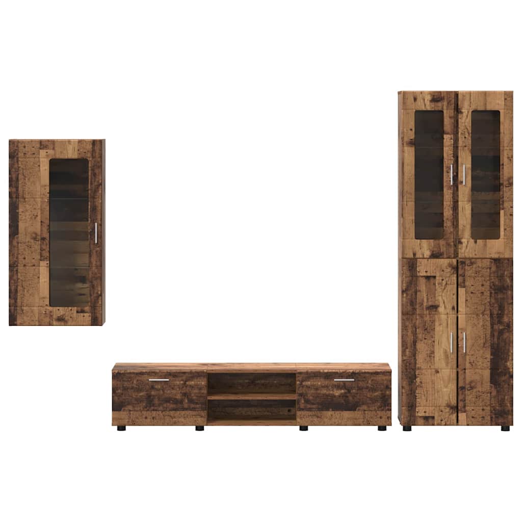 Wohnwand | Vitrinenschrank | Highboard | TV-Schrankset | Lowboard | Wandschrank