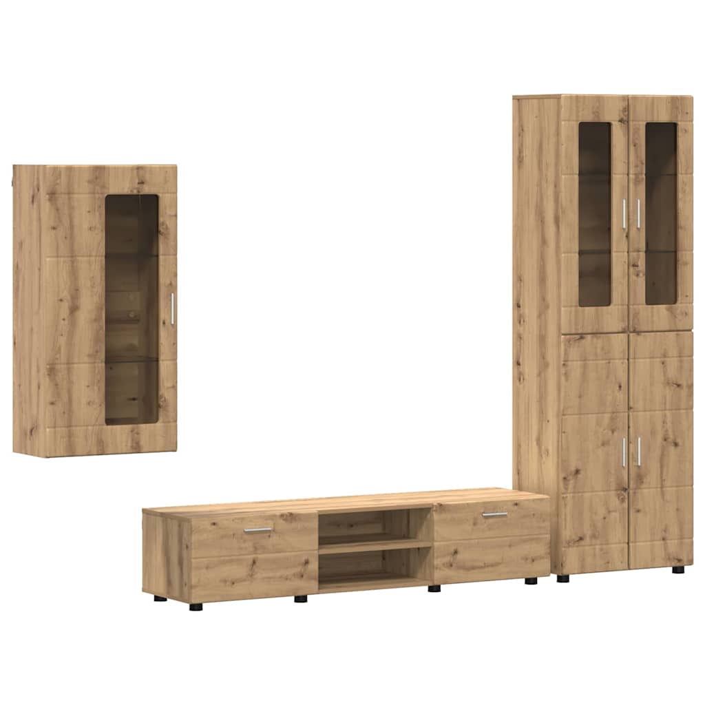 Wohnwand | Vitrinenschrank | Highboard | TV-Schrankset | Lowboard | Wandschrank