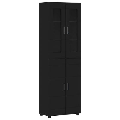 Komplettset TV-Wand | Highboard | Lowboard | Vitrinenschrank | 3-teiliges Set