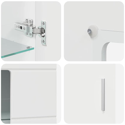 Komplettset TV-Wand | Highboard | Lowboard | Vitrinenschrank | 3-teiliges Set