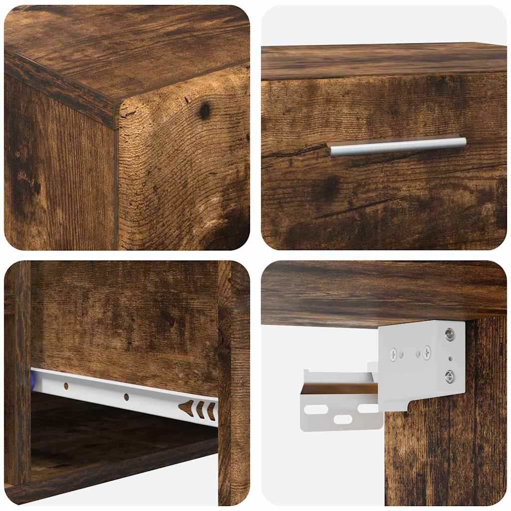 Komplettset TV-Wand | Highboard | Lowboard | Vitrinenschrank | 3-teiliges Set