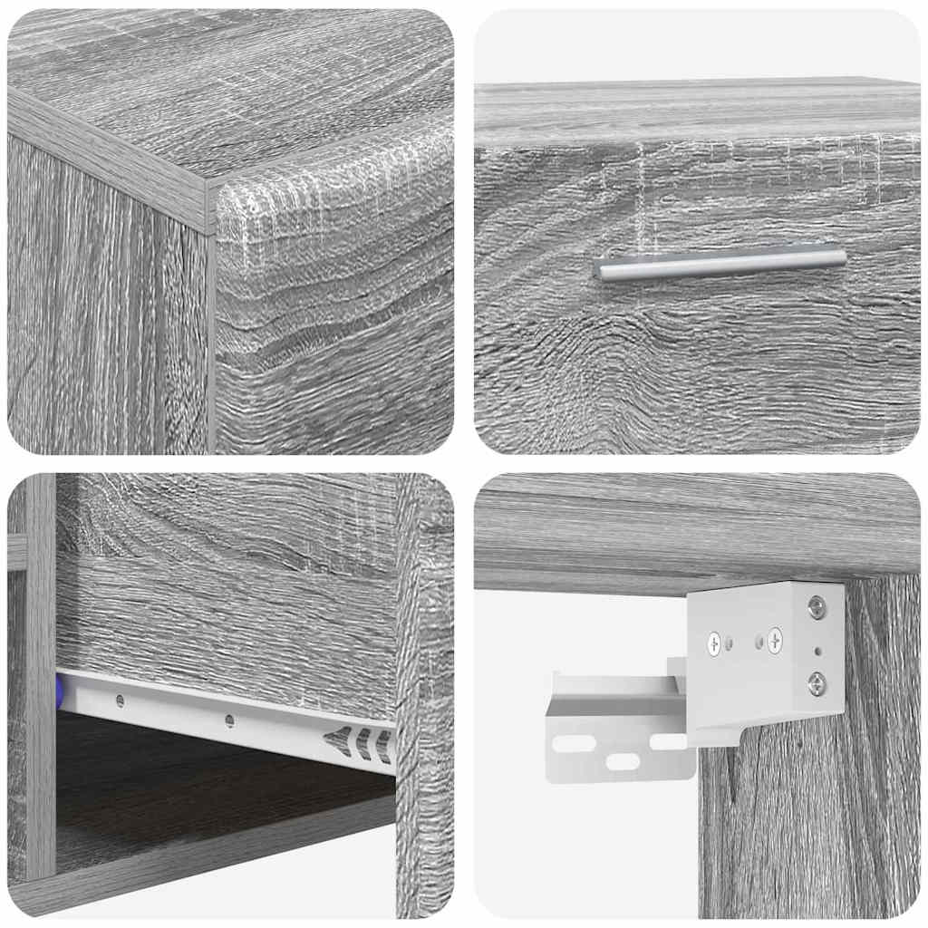 Komplettset TV-Wand | Highboard | Lowboard | Vitrinenschrank | 3-teiliges Set