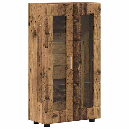Komplettset TV-Wand | Highboard | Lowboard | Vitrinenschrank | 3-teiliges Set